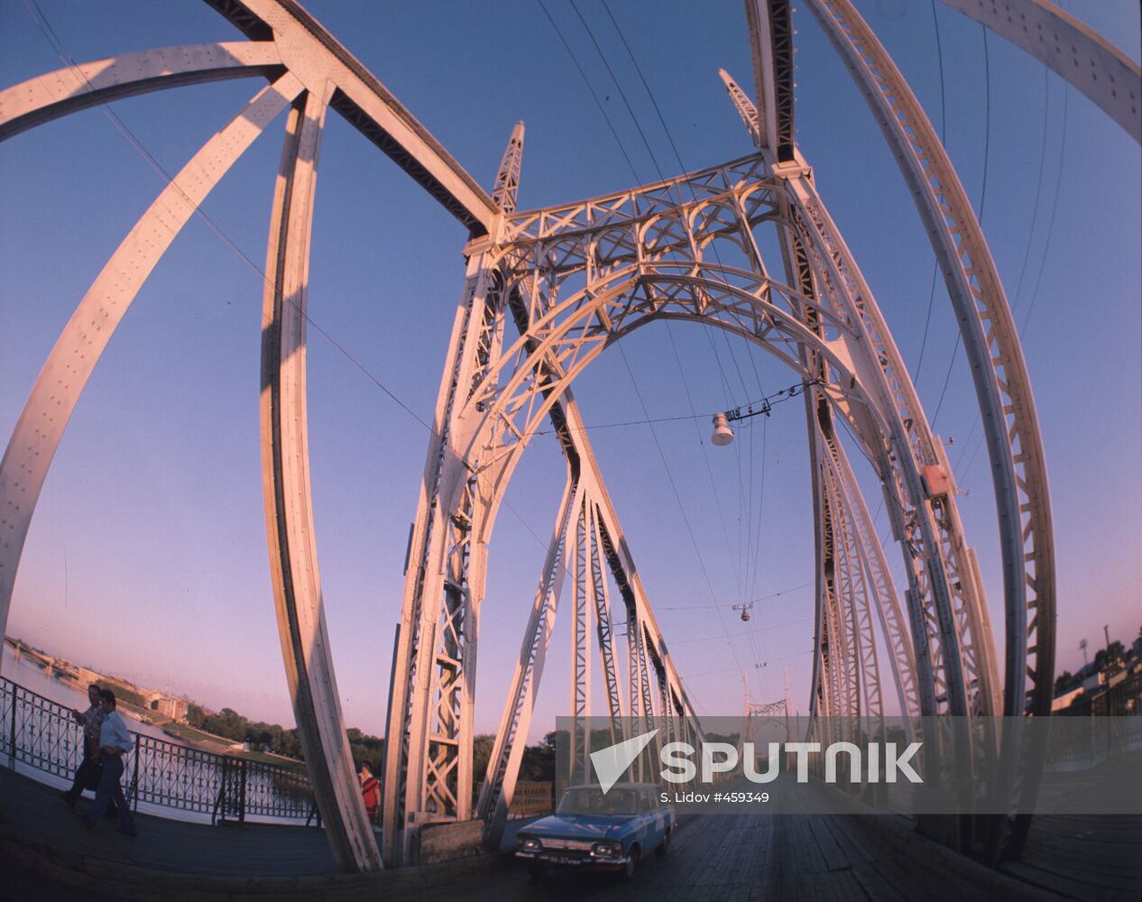 Bridge across the Volga River