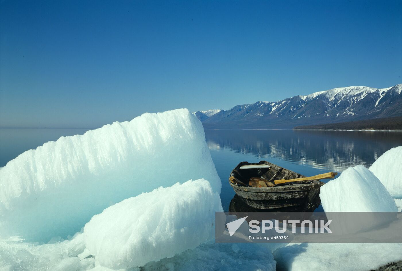 Spring season on Lake Baikal