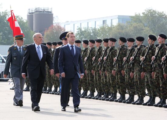 Dmitry Medvedev visits Switzerland