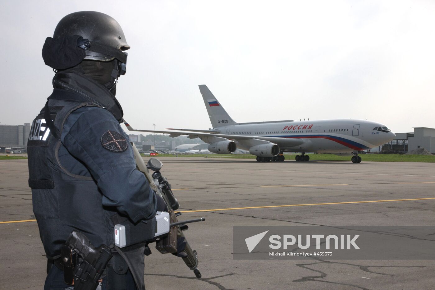 Russian presidential aircraft at Zurich Airport