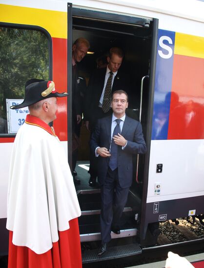 Dmitry Medvedev visits Switzerland