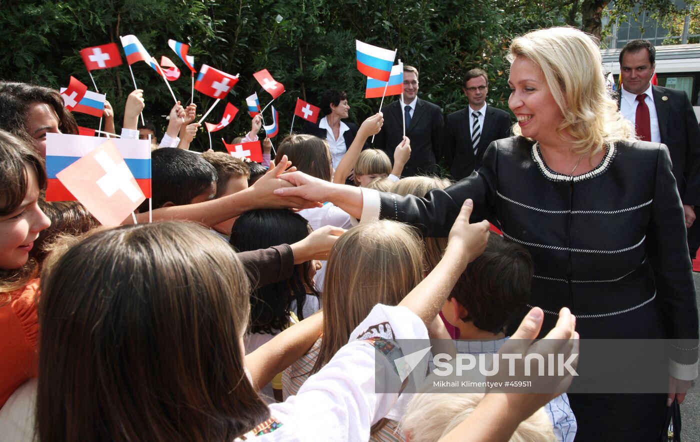 Dmitry Medvedev visits Switzerland