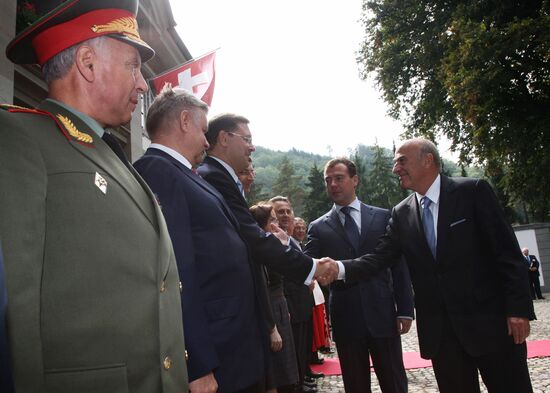 Dmitry Medvedev visits Switzerland