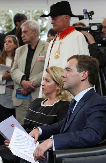 Dmitry Medvedev visits Switzerland