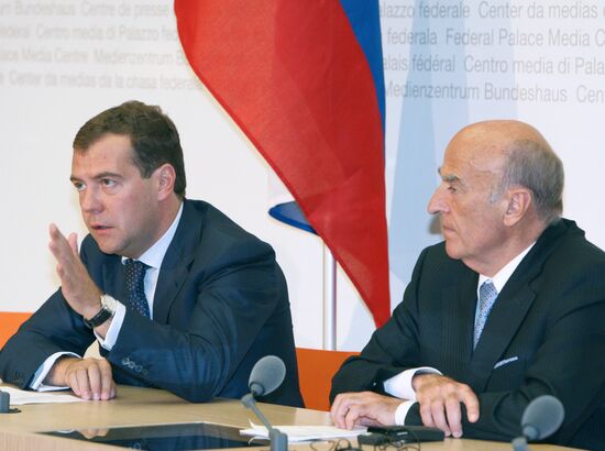 Dmitry Medvedev visits Switzerland