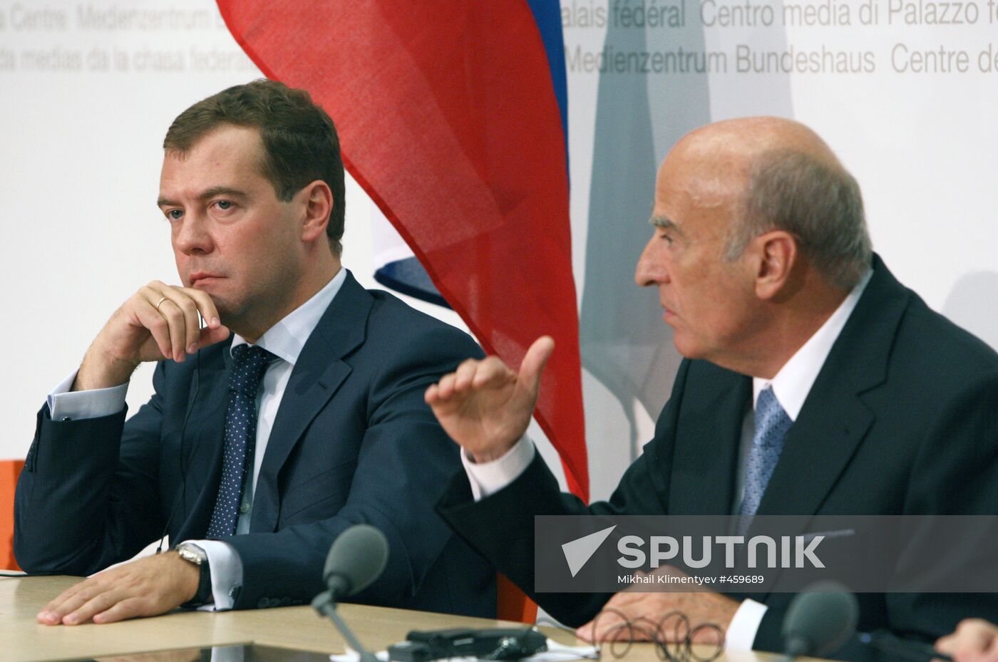 Dmitry Medvedev visits Switzerland