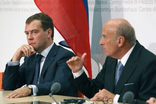 Dmitry Medvedev visits Switzerland