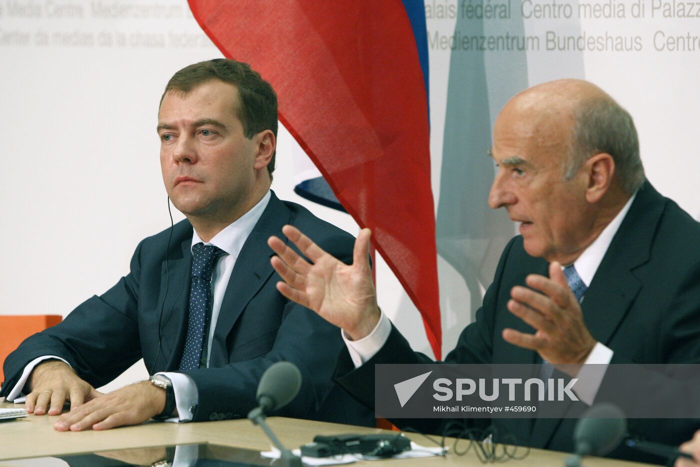 Dmitry Medvedev visits Switzerland