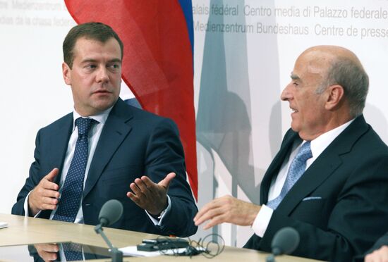 Dmitry Medvedev visits Switzerland