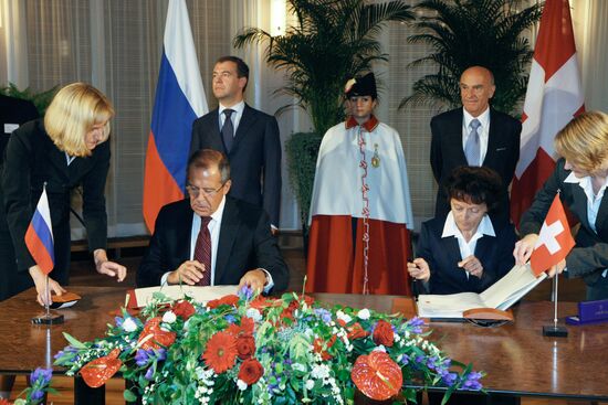 Dmitry Medvedev visits Switzerland