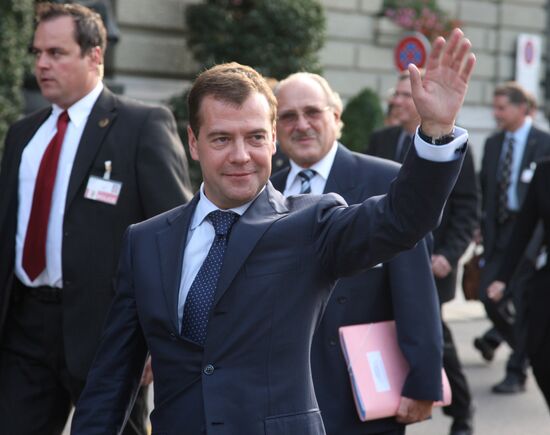 Dmitry Medvedev visits Switzerland