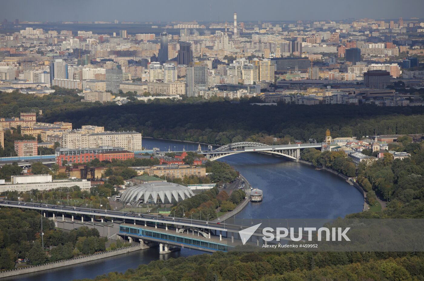View of Moscow from top floor of Moscow State University