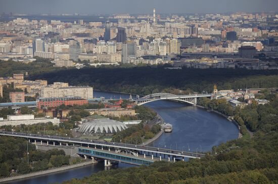 View of Moscow from top floor of Moscow State University