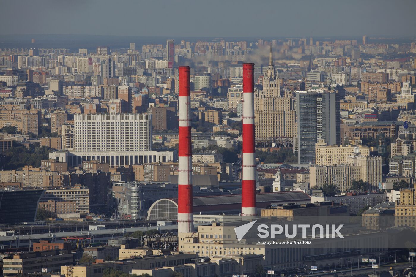 View of Moscow from top floor of Moscow State University
