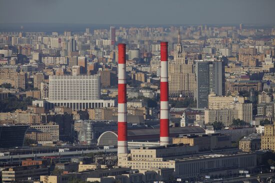 View of Moscow from top floor of Moscow State University