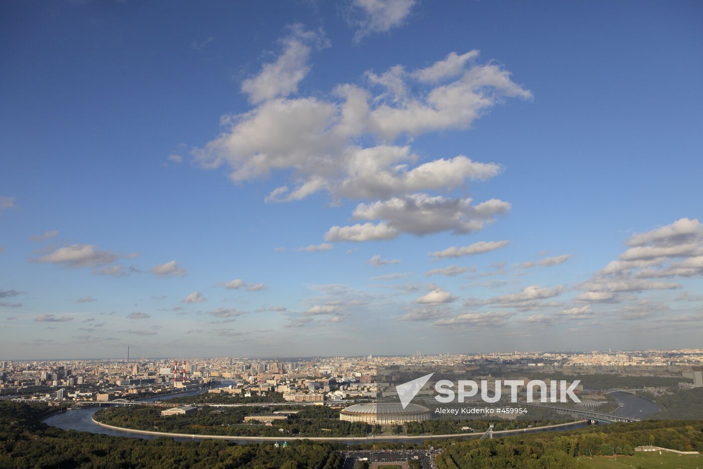 View of Moscow from top floor of Moscow State University
