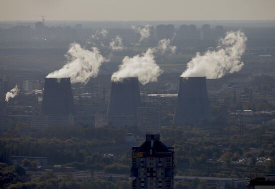 View of Moscow from top floor of Moscow State University
