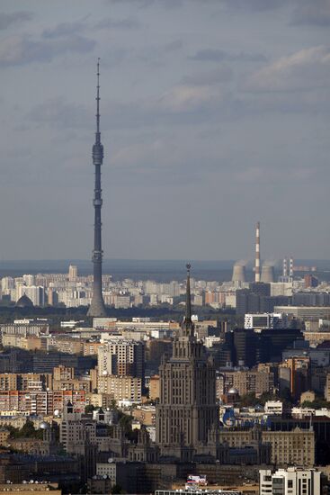 View of Moscow from top floor of Moscow State University