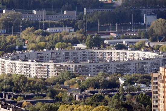 View of Moscow from top floor of Moscow State University