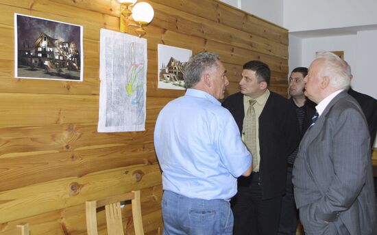 Georgian President Eduard Shevardnadze visits Bakuriani