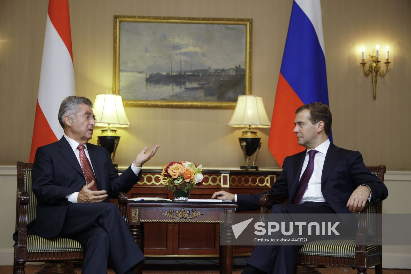 Dmitry Medvedev meets with Heinz Fischer
