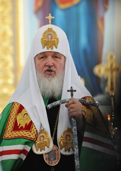 Patriarch Kirill in Kursk Root Hermitage
