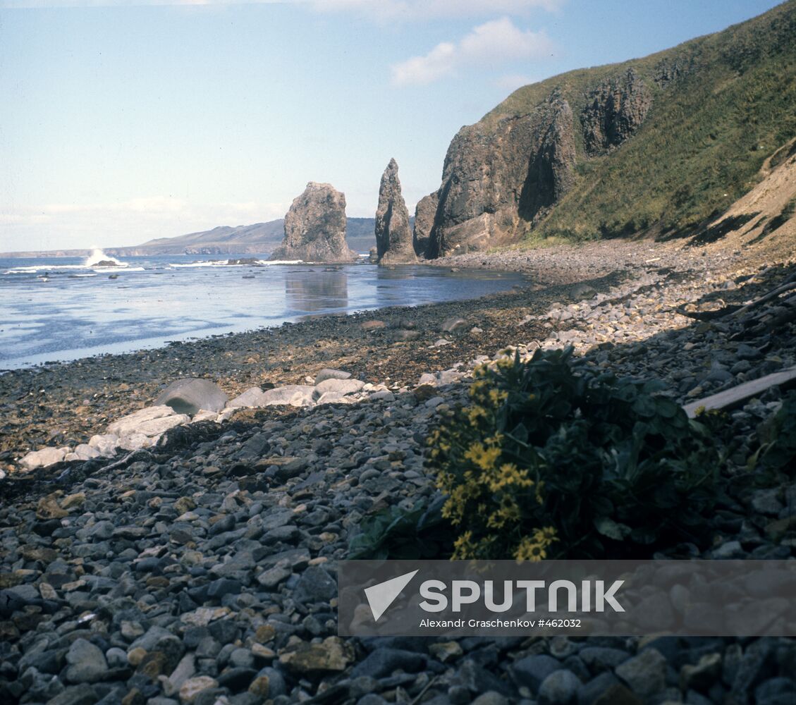Iturup Island seaside