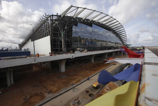 Construction of new international terminal at Vnukovo Arport