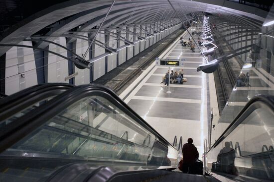 Underground railway terminal at Vnukovo airport