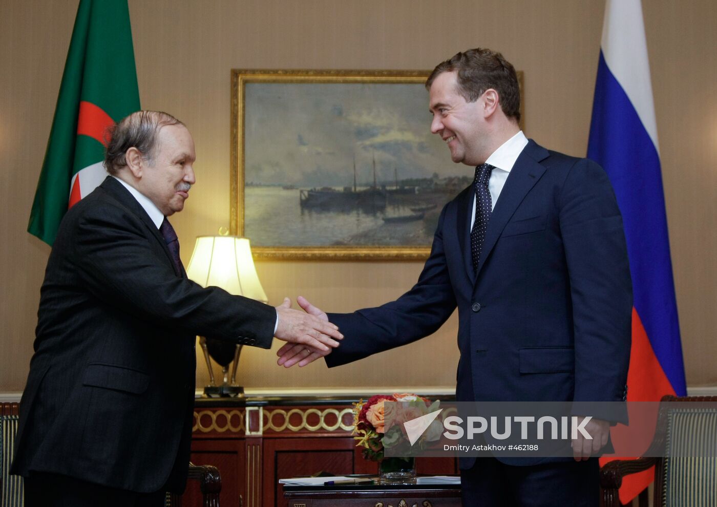 Russian President meeting the President of Algeria in New York