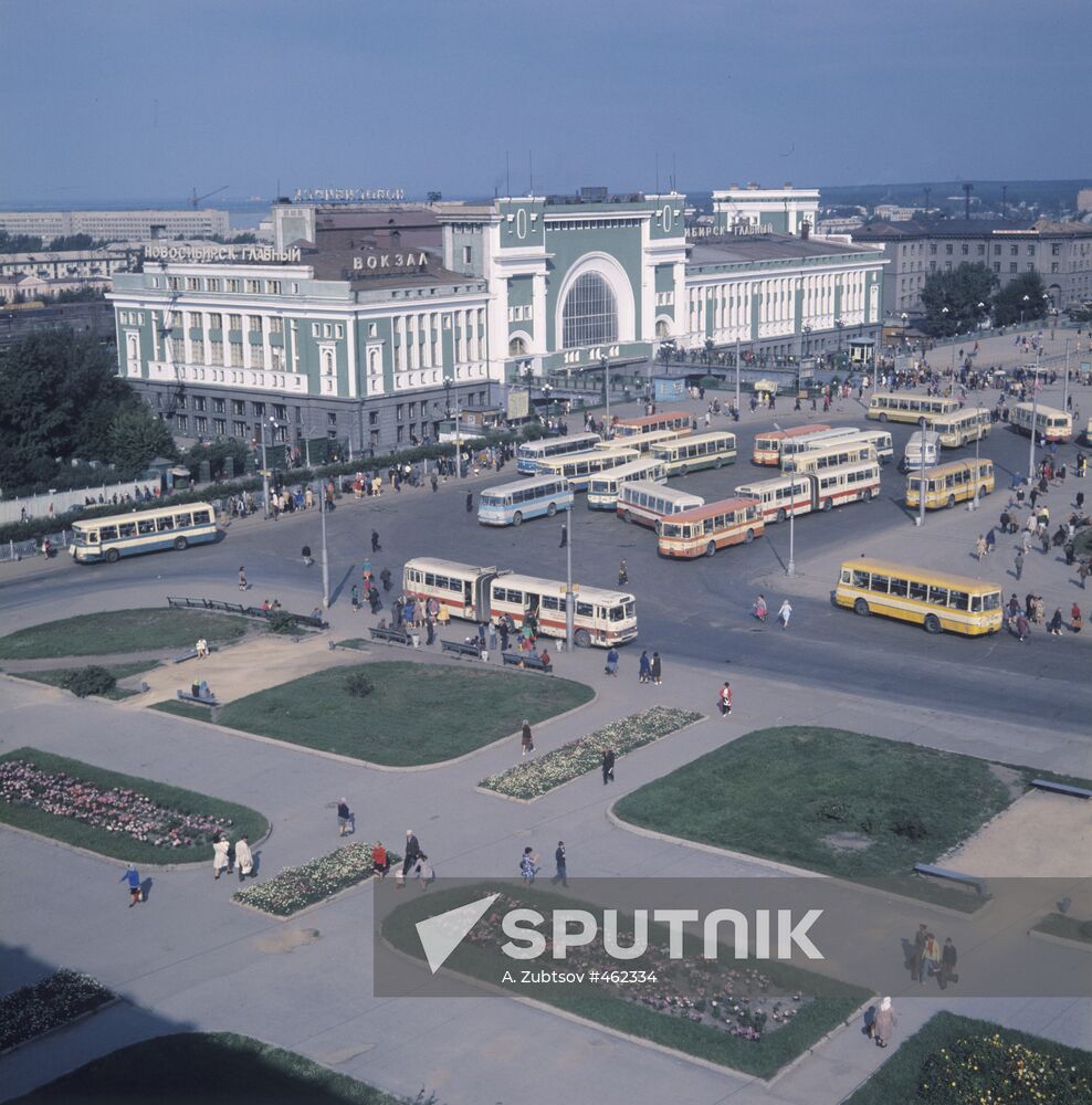 Square near Novosibirsk railway station
