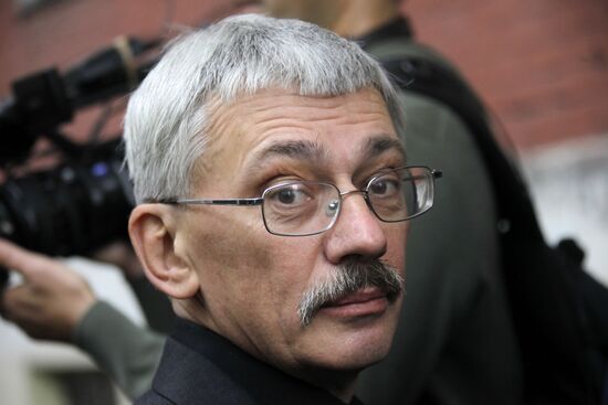 Memorial Human Rights Center chairman Oleg Orlov