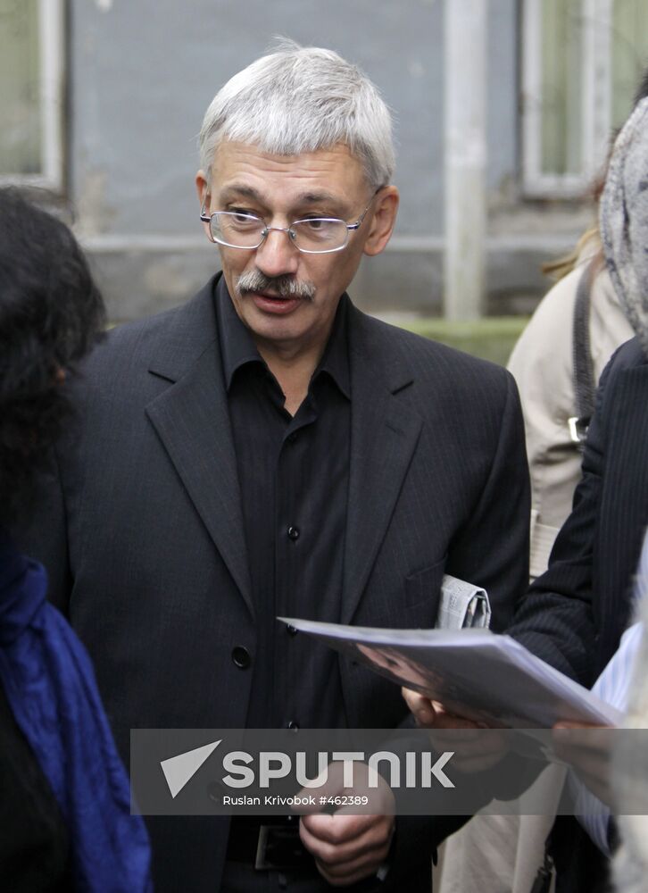 Memorial Human Rights Center chairman Oleg Orlov