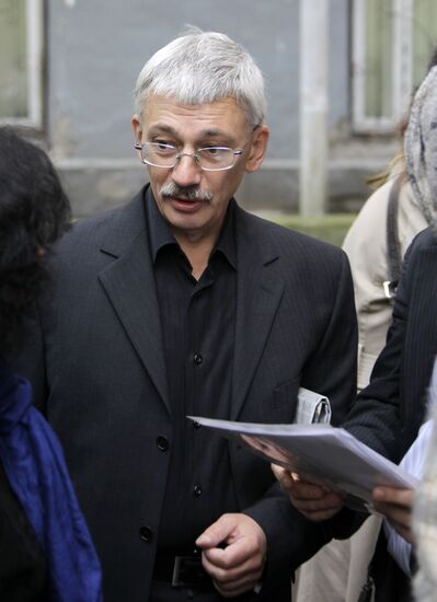 Memorial Human Rights Center chairman Oleg Orlov