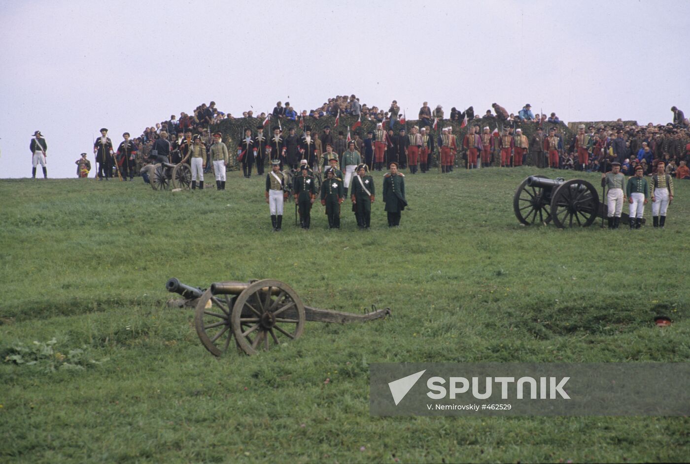 Part of the show reconstructing the Battle of Borodino