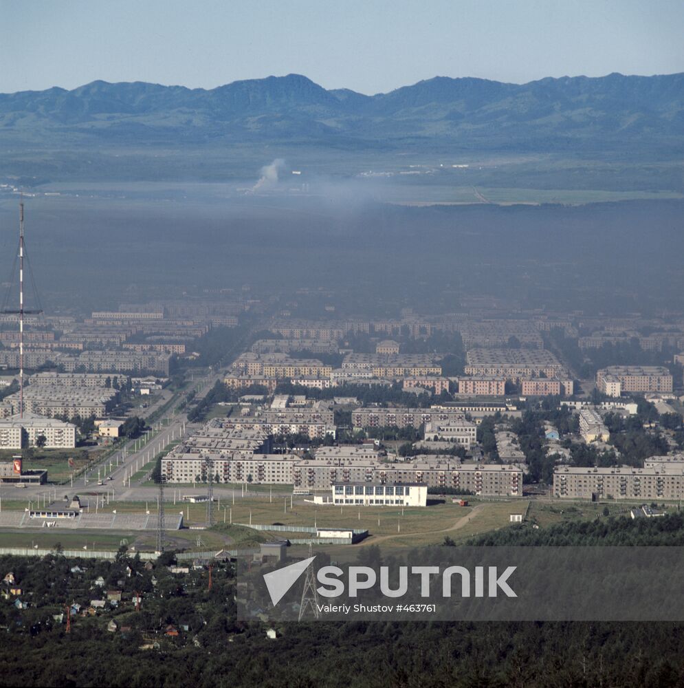 View of Yuzhno-Sakhalinsk