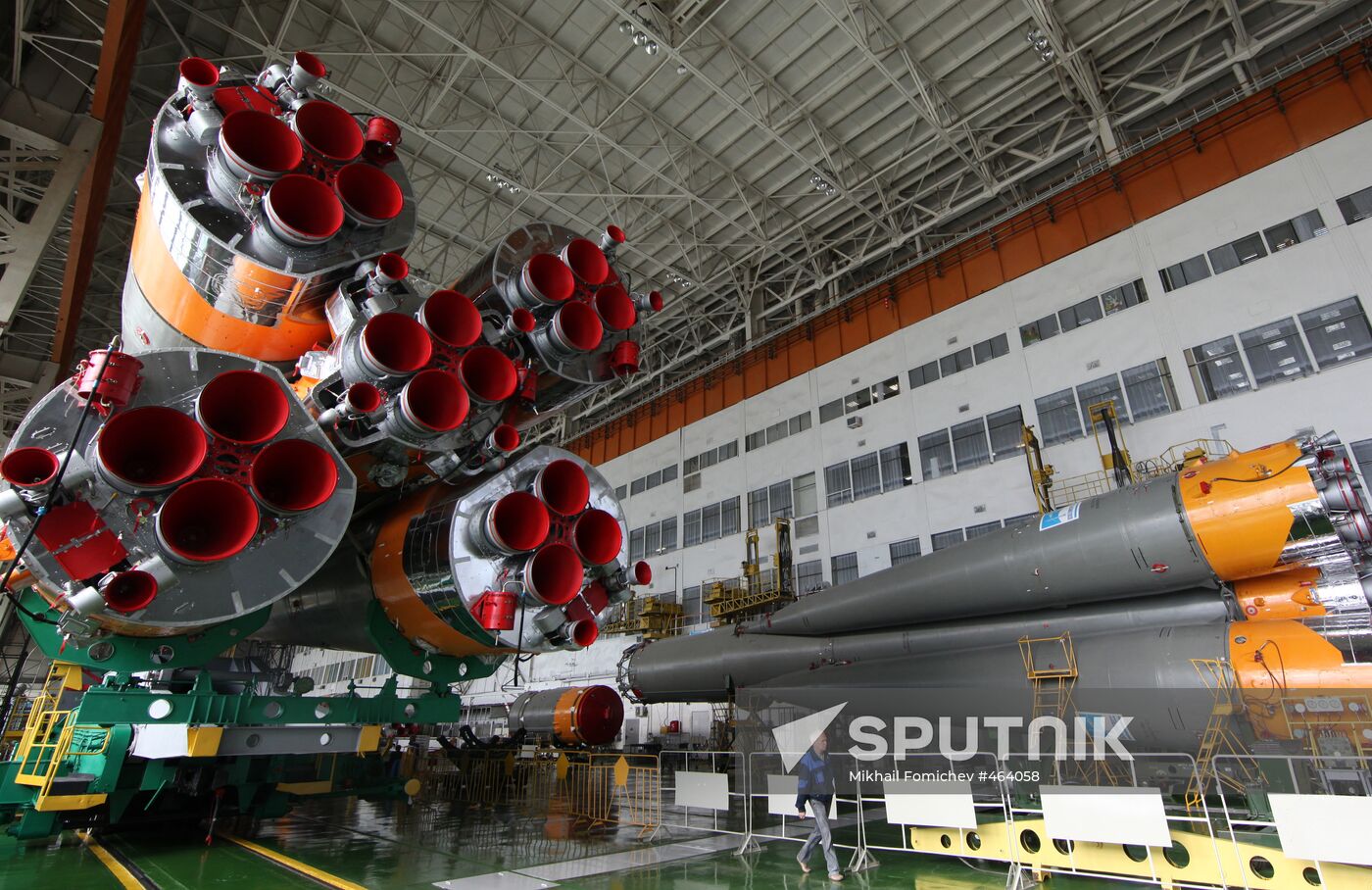 Preparations for launch of Soyuz TMA-16 spacecraft at Baikonur