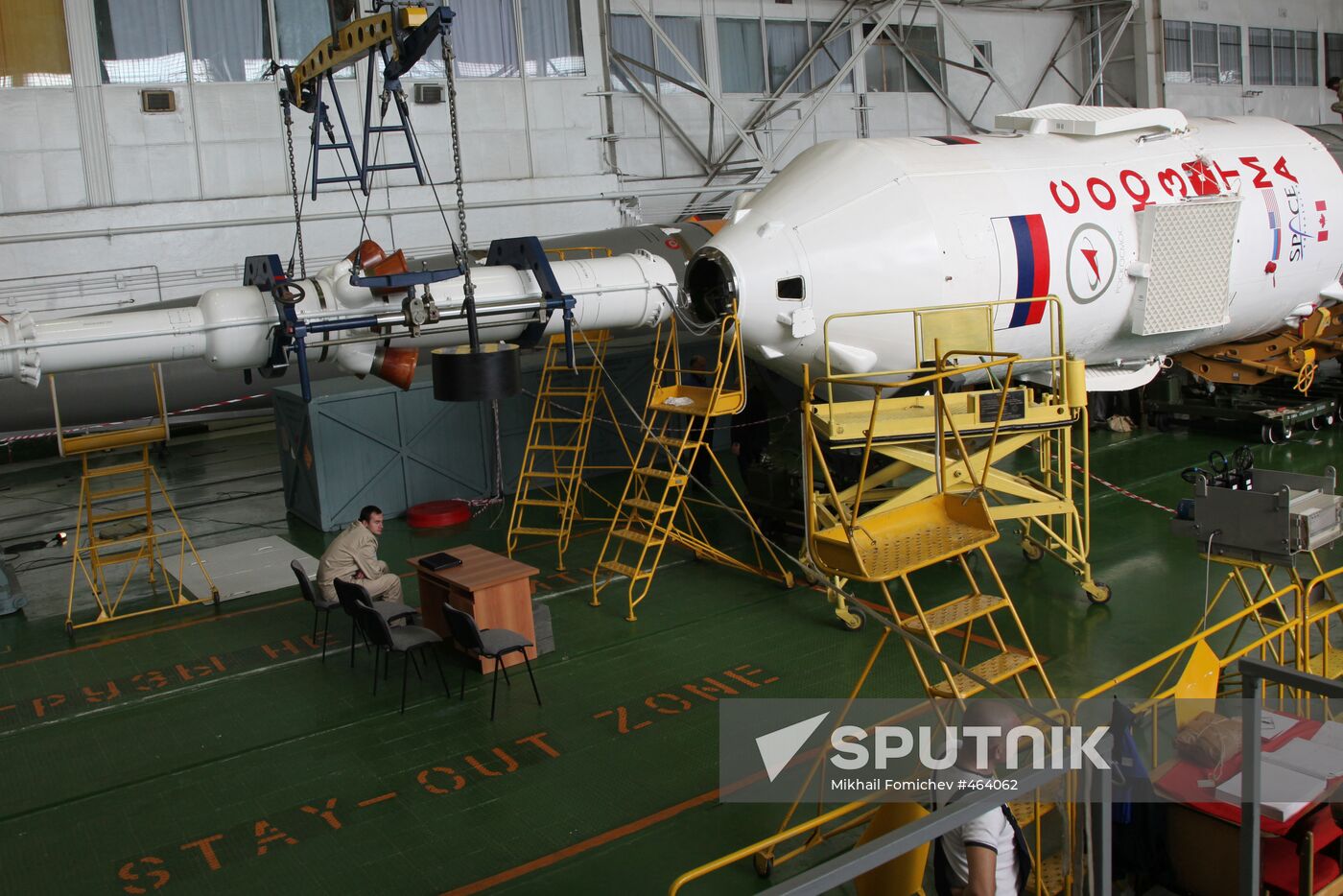 Preparations for launch of Soyuz TMA-16 spacecraft at Baikonur