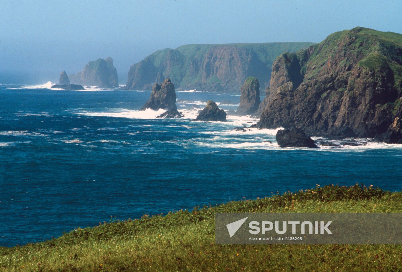 Rocks off Shikotan Island