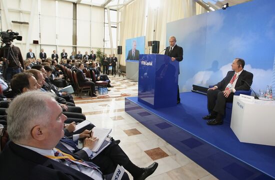 Vladimir Putin attends VTB Capital forum