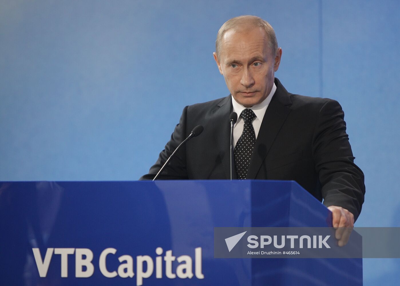 Vladimir Putin attends VTB Capital forum