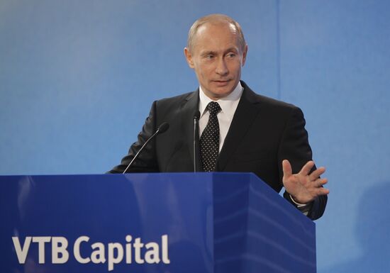 Vladimir Putin attends VTB Capital forum