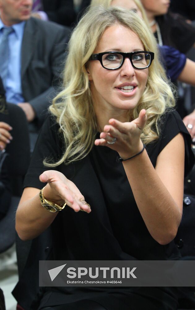 TV hostess Ksenia Sobchak