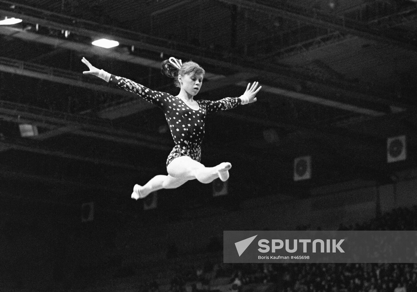 Gymnast Yelena Mukhina, Merited Master of Sports of Soviet Union
