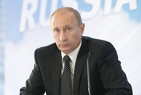 Vladimir Putin attends VTB Capital investment forum