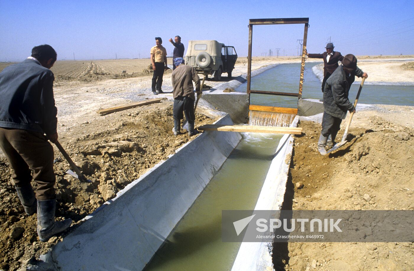 Construction of irrigation canal