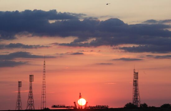 The launch facility at the Baikonur space center