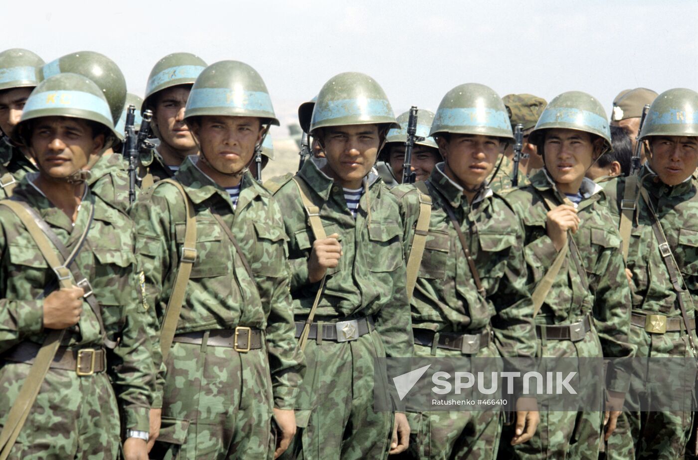 Tajik soldiers