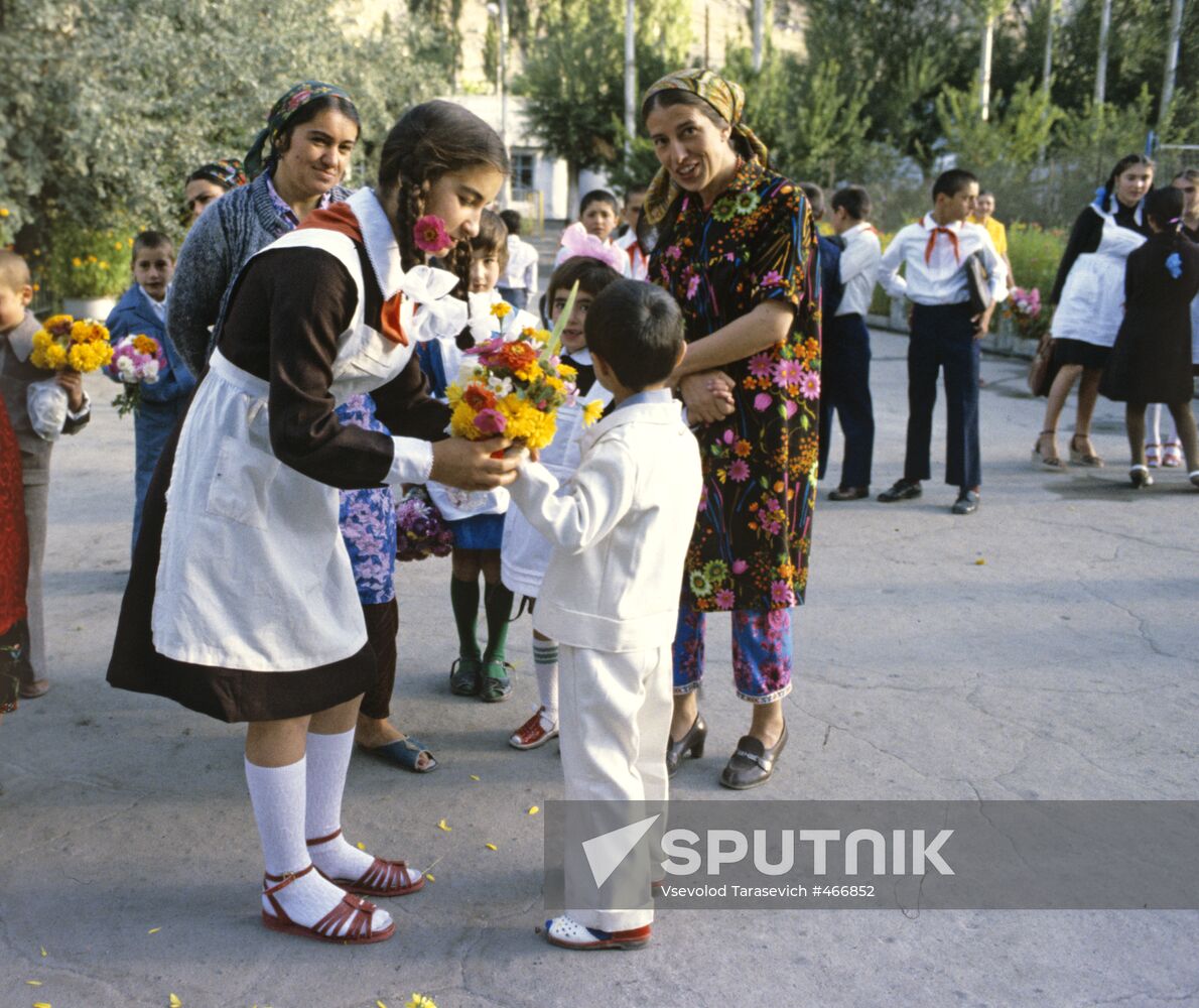 September 1 at a Tajik school