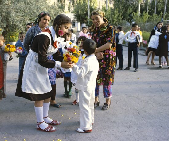 September 1 at a Tajik school